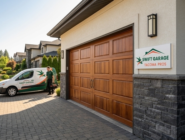 Wooden Garage Door Repair in Tacoma